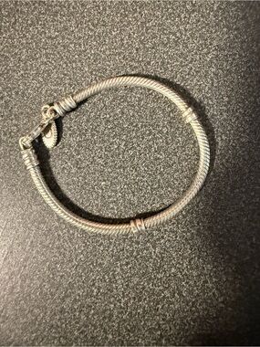 Pandora Silver Twisted Snake Chain Kids Bracelet